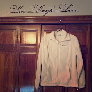 Columbia White Fleece Jacket ⛅️
